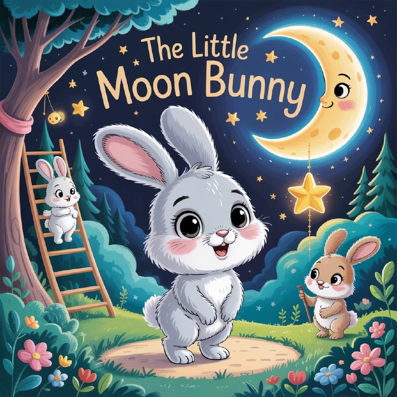 🌙 The Little Moonlit Bunny – Magical Bedtime Story PDF for Kids